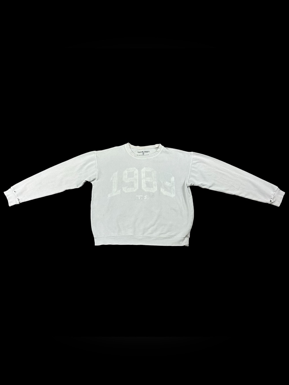 Taylor Swift 1989 Crewneck Sweatshirt Women’s Med Gray Distressed Official Merch